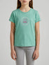 Benetton Aqua Girls T-Shirt with Glitter Print SKU: 3I1XC10S6_13D Image 00