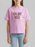 Benetton Lilac Girls T-Shirt with Print and Sequins SKU: 3I1XC10SF_00L Image 00