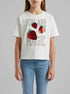 Benetton Creamy White Girls T-Shirt with Print and Sequins SKU: 3I1XC10SF_074 Image 00