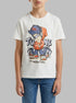 Benetton Creamy White Boys Organic Cotton Printed T-Shirt SKU: 3I1XC10SJ_074 Image 00
