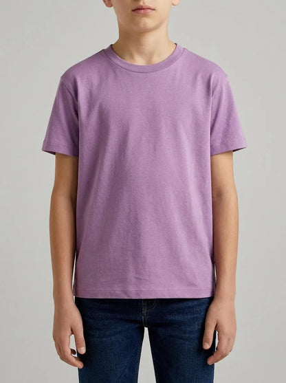 Benetton Violet Boys Organic Cotton Printed T-Shirt SKU: 3I1XC10SJ_0Z1 Image 00