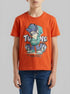Benetton Red Boys Organic Cotton Printed T-Shirt SKU: 3I1XC10SJ_34Y Image 00