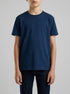 Benetton Dark Blue Boys Organic Cotton Printed T-Shirt SKU: 3I1XC10SJ_37T Image 00