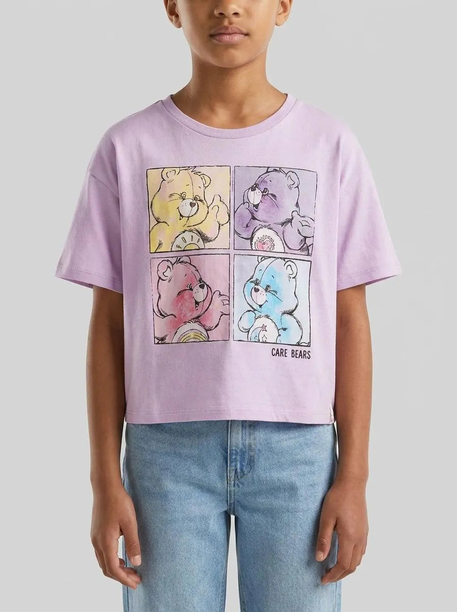 Benetton Lilac Girls Care Bears T-Shirt SKU: 3I1XC10SM_00L Image 00