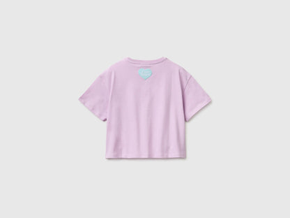Benetton Lilac Girls Care Bears T-Shirt SKU: 3I1XC10SM_00L Image 02