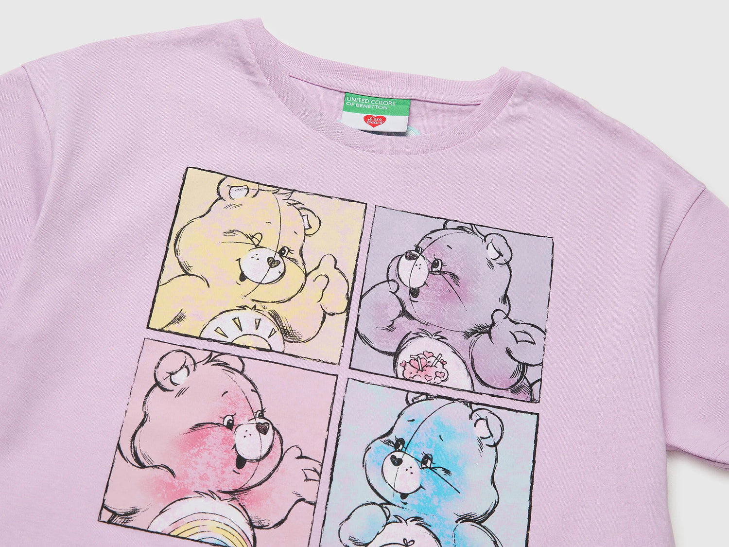 Benetton Lilac Girls Care Bears T-Shirt SKU: 3I1XC10SM_00L Image 03