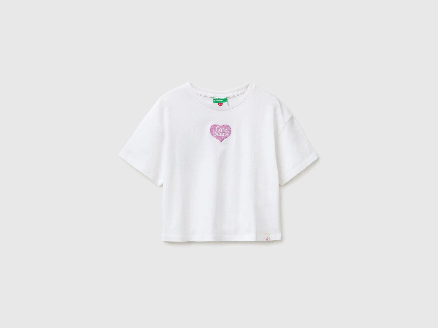 Benetton White Girls Care Bears T-Shirt SKU: 3I1XC10SM_101 Image 01
