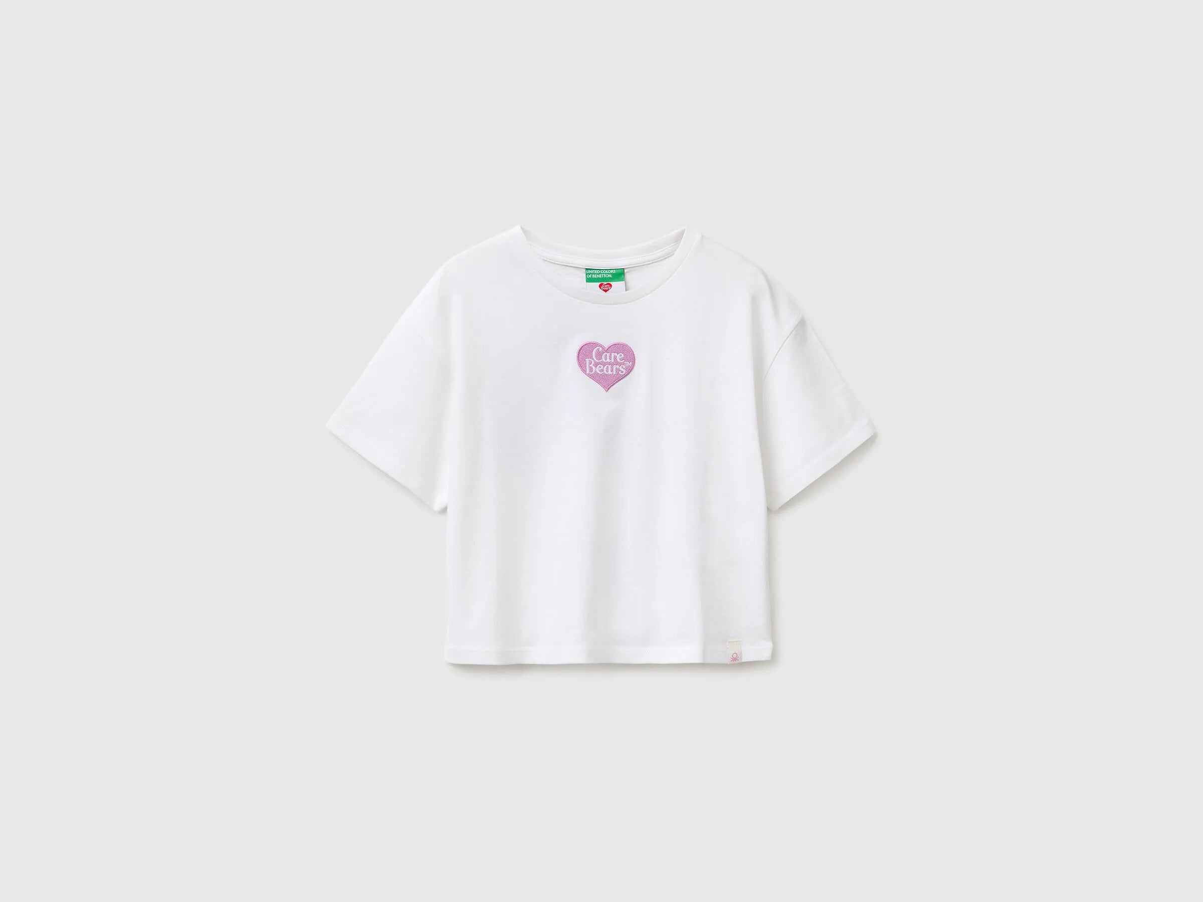 Benetton White Girls Care Bears T-Shirt SKU: 3I1XC10SM_101 Image 01