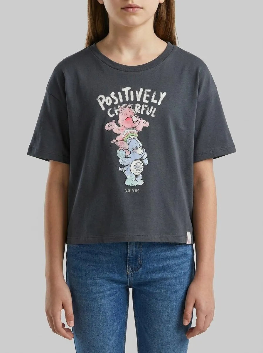 Benetton Dark Gray Girls Care Bears T-Shirt SKU: 3I1XC10SM_10N Image 00