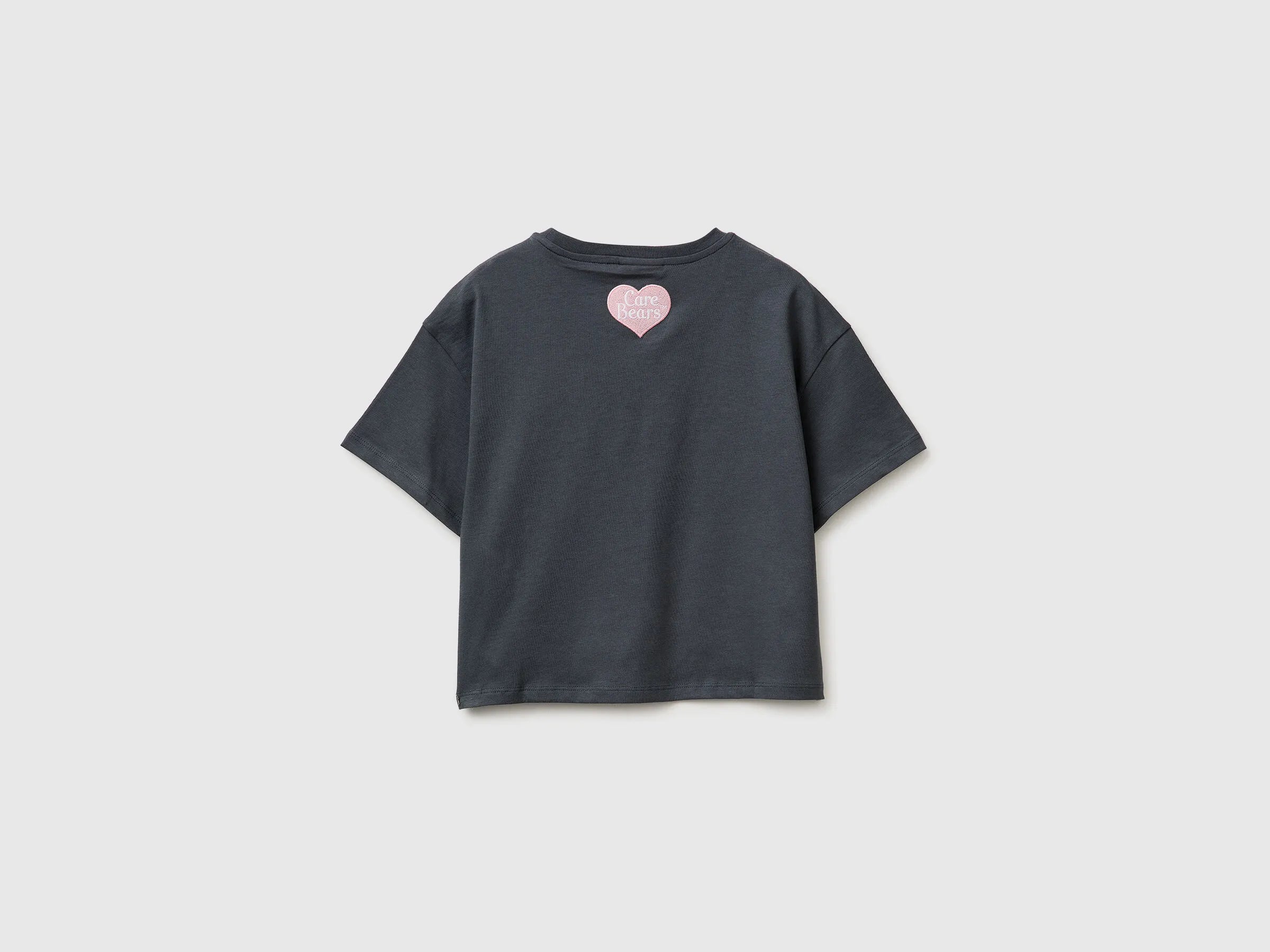 Benetton Dark Gray Girls Care Bears T-Shirt SKU: 3I1XC10SM_10N Image 02