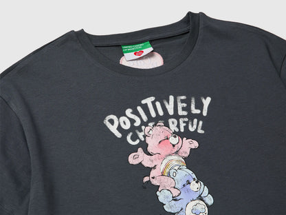 Benetton Dark Gray Girls Care Bears T-Shirt SKU: 3I1XC10SM_10N Image 03