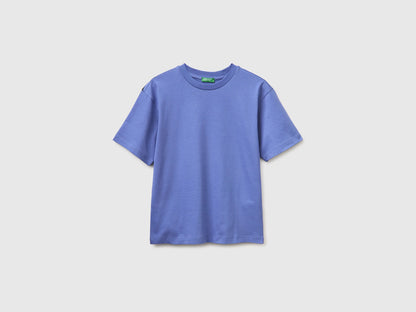 Benetton Air Force Blue Boys Graffiti Print T-Shirt SKU: 3I1XC10SU_05N Image 01