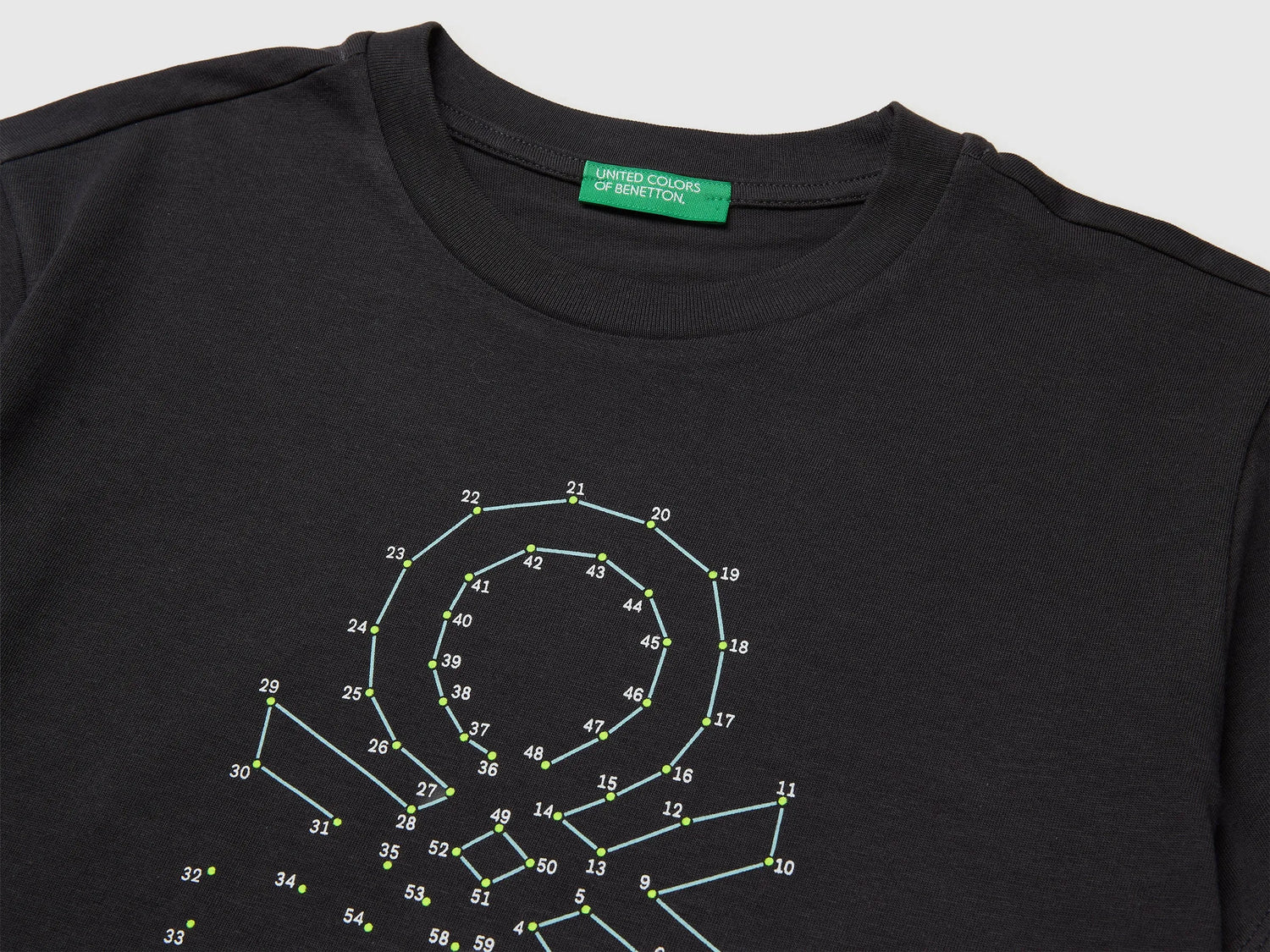 Benetton Dark gray Boys Organic Cotton T-Shirt with Logo Print SKU: 3I1XC10TF_19E Image 03