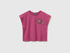 Benetton Pink Girls Sleeveless T-Shirt with Embroidery SKU: 3I1XC10TH_01T Image 01