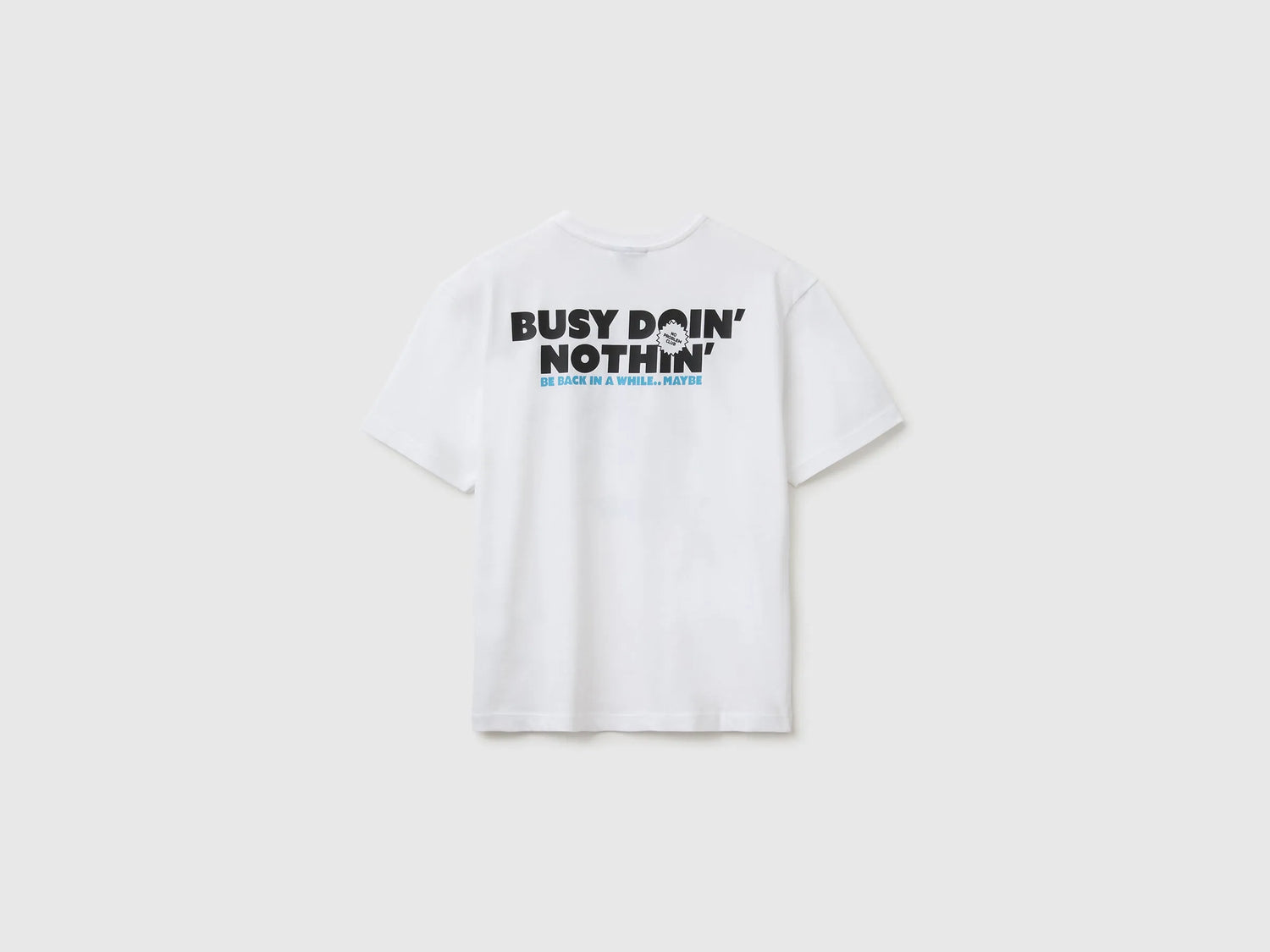 Benetton White Boys Garfield T-Shirt SKU: 3I1XC10TK_101 Image 02