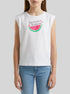 Benetton White Girls T-Shirt with a Puffy Effect SKU: 3I1XC10TX_101 Image 00