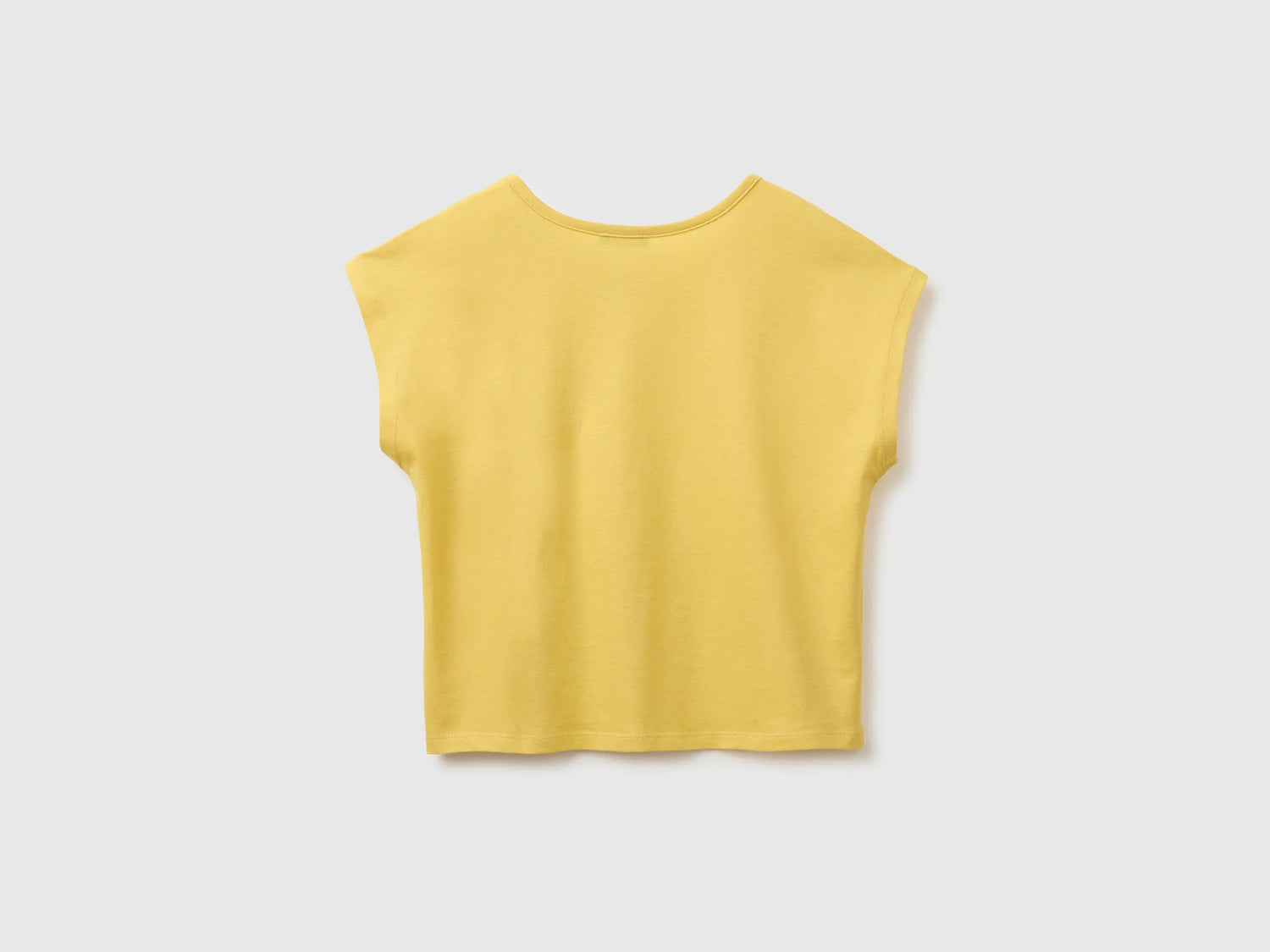 Benetton Yellow Girls Sequin T-Shirt SKU: 3I1XC10U0_22R Image 02