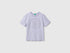 Benetton Lavender Girls Glitter Print T-Shirt SKU: 3I1XC10U9_19B Image 01