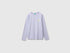 Benetton Lavender Girls Organic Cotton T-Shirt with Embroidery SKU: 3I1XC10UB_19B Image 01