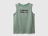 Tank Top In 100% Organic Cotton With Logo_3I1XCH01G_1G1_01