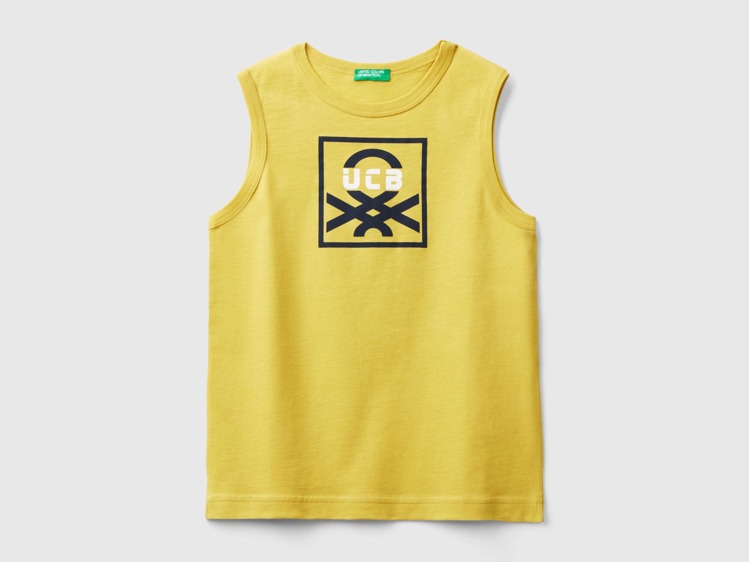 Tank Top In Organic Cotton With Logo_3I1Xch01G_38M_01