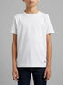 Benetton White Boys Pure Cotton T-Shirt SKU: 3I1XG106Z_101 Image 00
