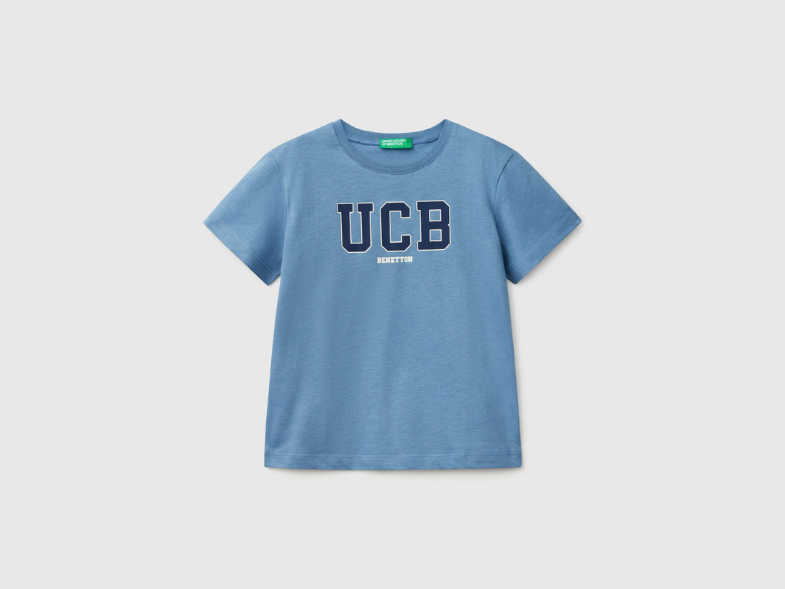 Benetton_T-Shirt with Logo Print_3I1XG10HT_11W_01