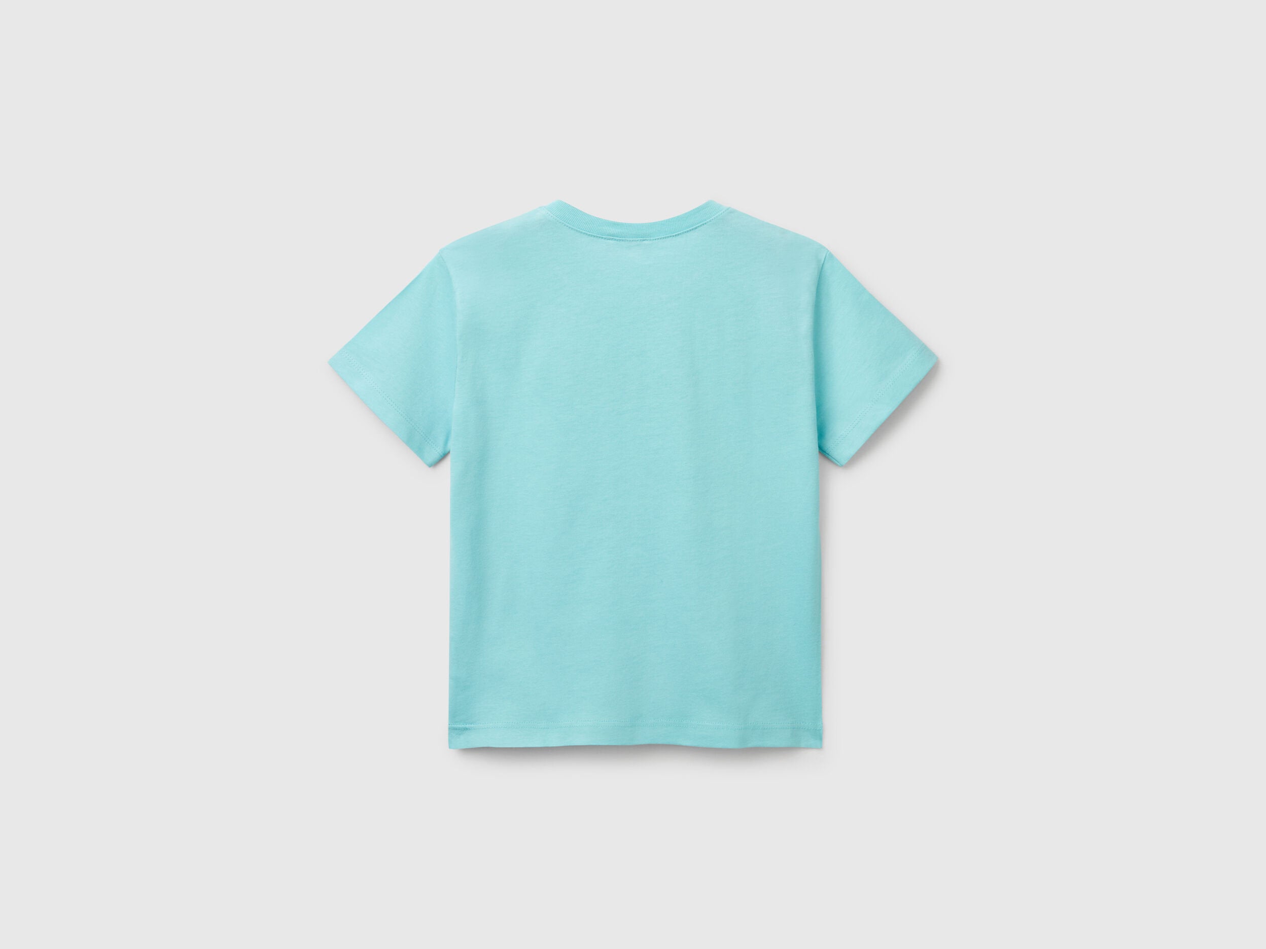 Benetton_T-Shirt with Logo Print_3I1XG10HT_18T_02