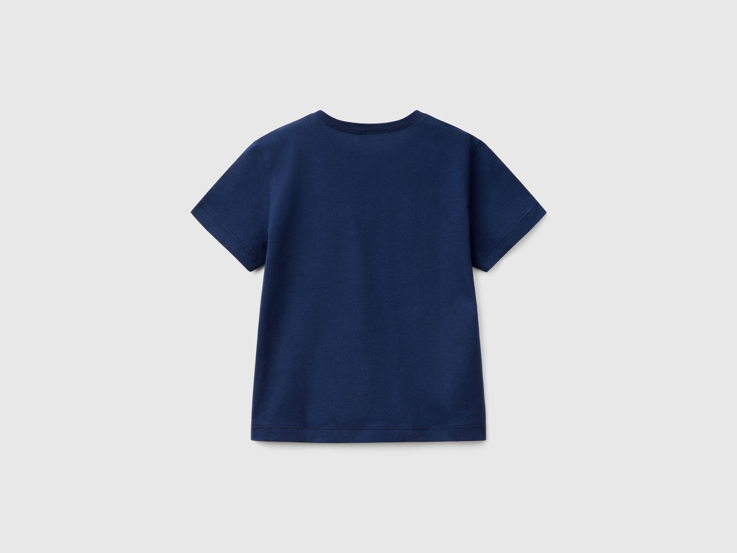 Benetton_T-Shirt with Logo Print_3I1XG10HT_252_02
