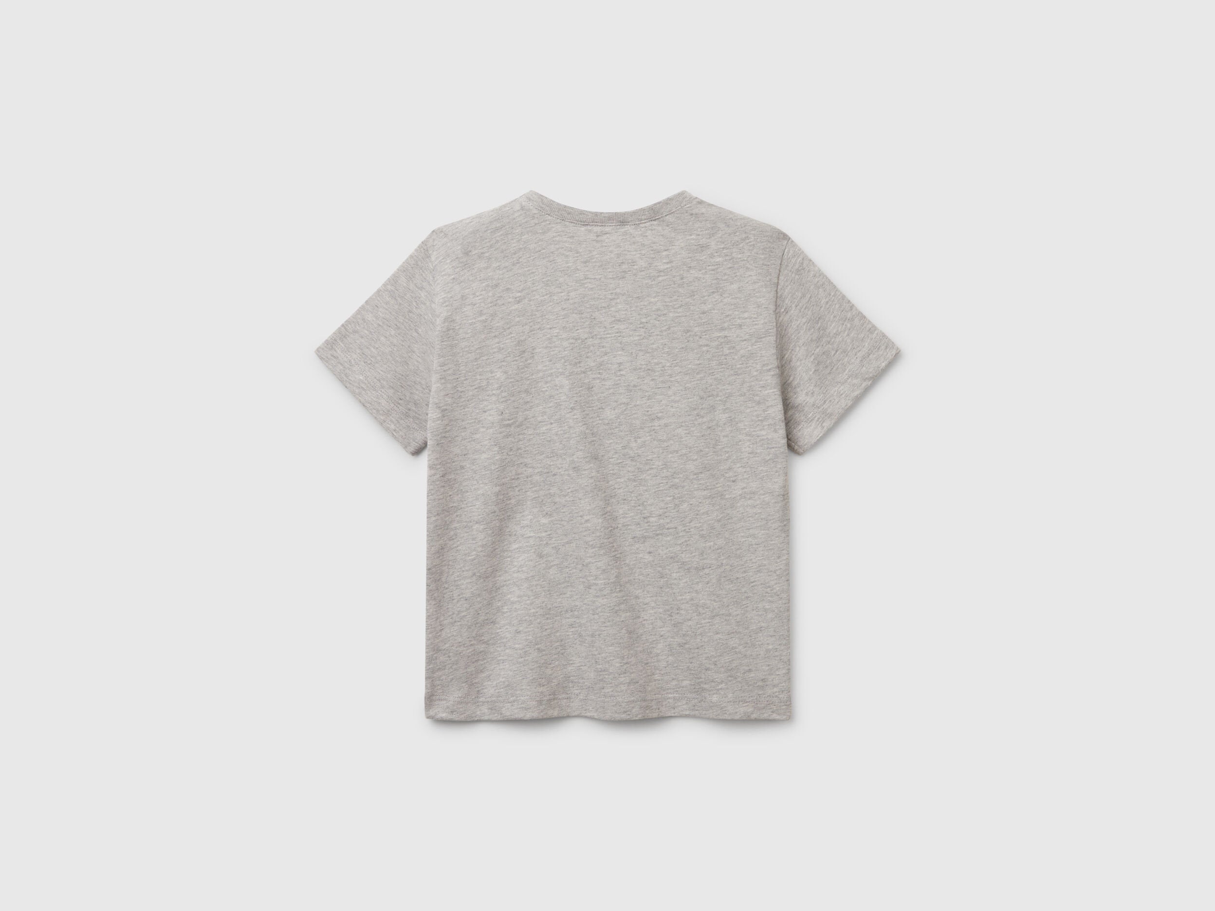 Benetton_T-Shirt with Logo Print_3I1XG10HT_501_02