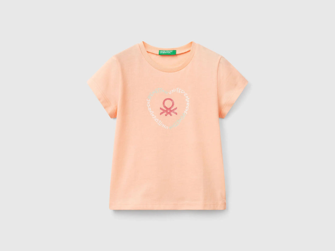 Benetton_T-Shirt with Glitter Print_3I1XG10HU_194_01