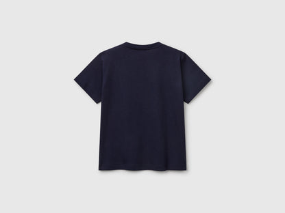 Benetton_T-Shirt in Organic Cotton with Print_3I1XG10IJ_016_02