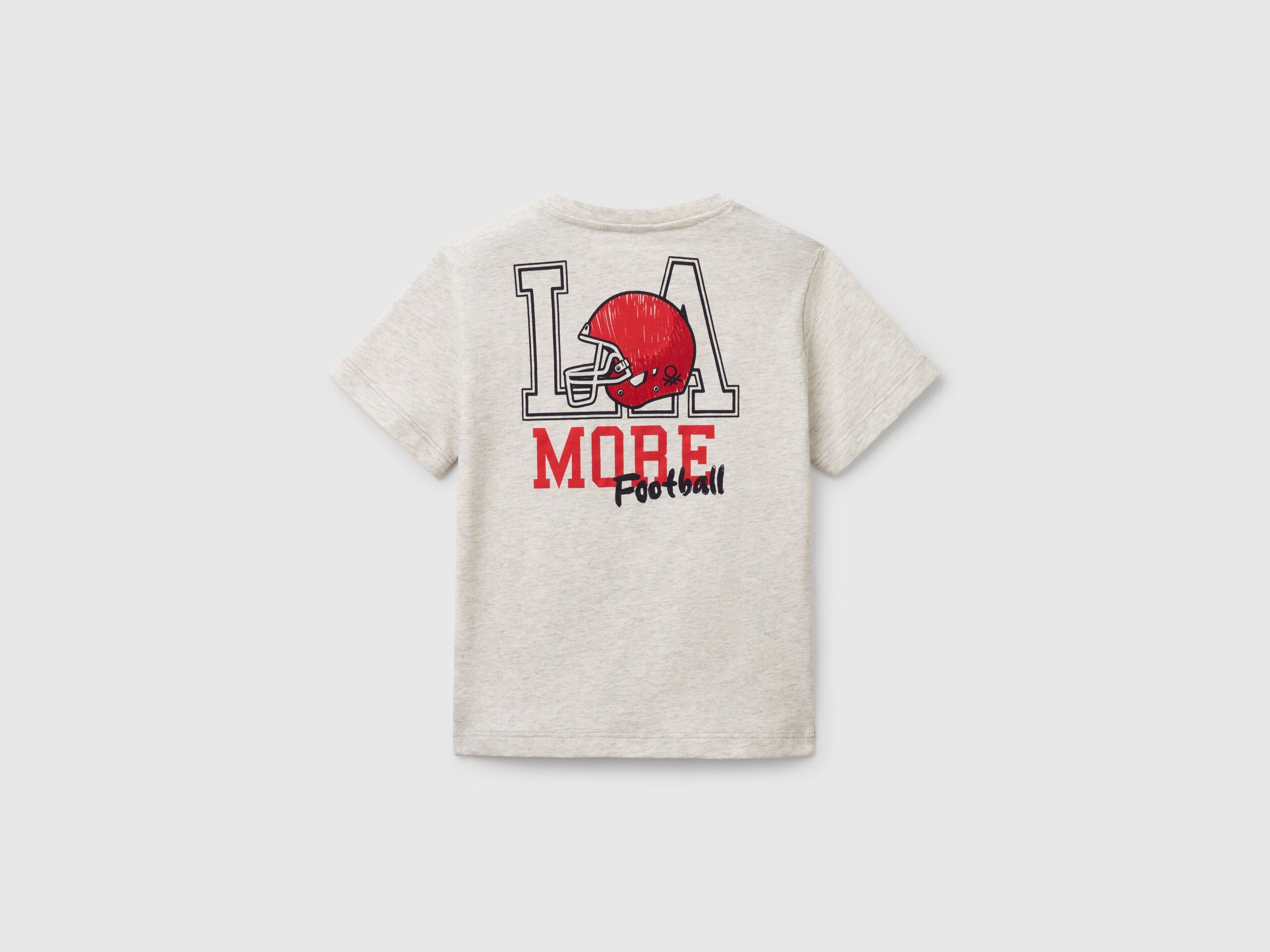 Benetton_T-Shirt in Organic Cotton with Print_3I1XG10IJ_517_02