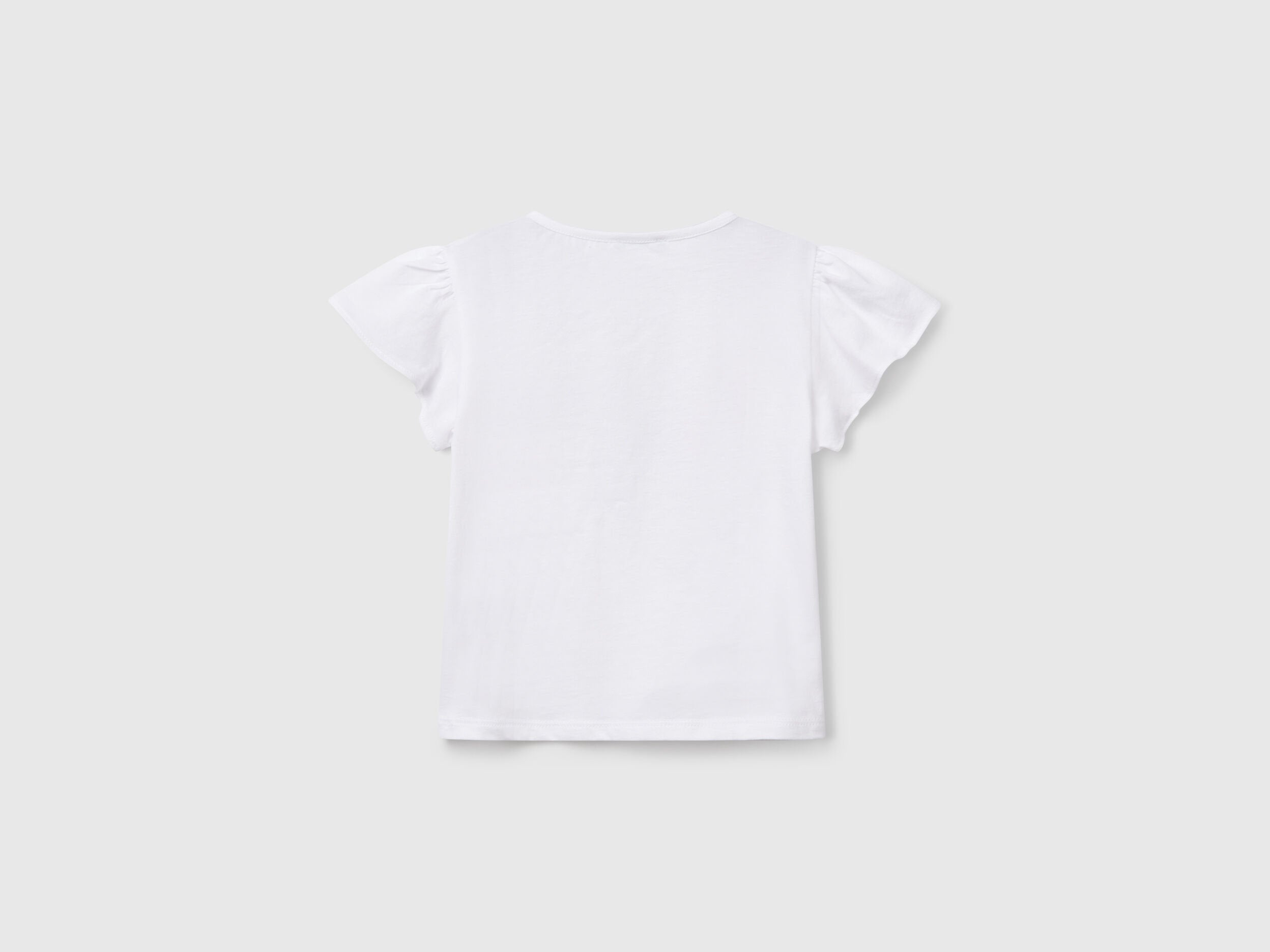 Benetton_T-Shirt with Print and Embroidery_3I1XG10IU_101_02