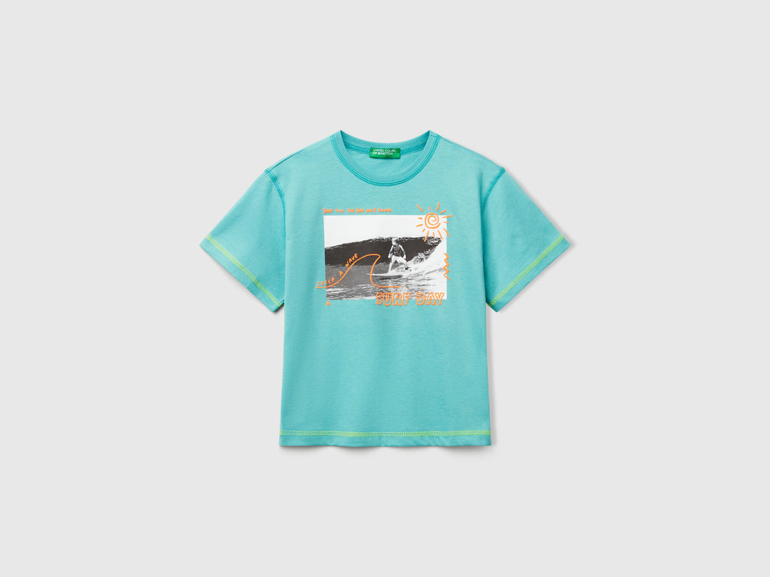 Benetton_T-Shirt with Neon Details_3I1XG10JG_08N_01