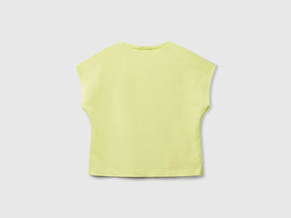 Benetton_T-Shirt with Print and Crochet Applique_3I1XG10JH_18A_02