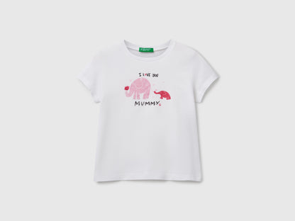 Benetton_Regular Fit T-Shirt with Glitter_3I1XG10JJ_901_01