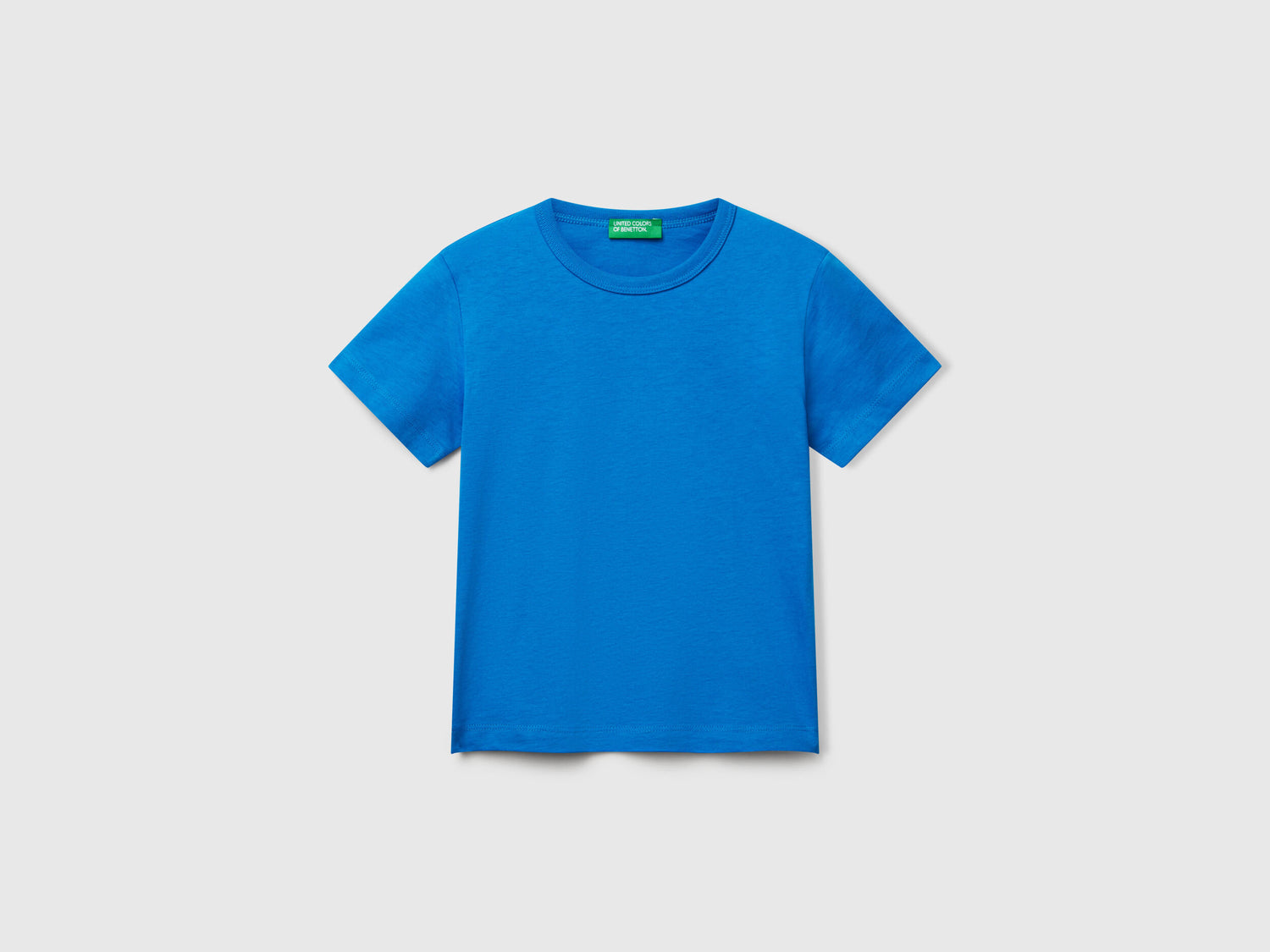 Benetton_T-Shirt in Organic Cotton with Print_3I1XG10JM_05Q_01