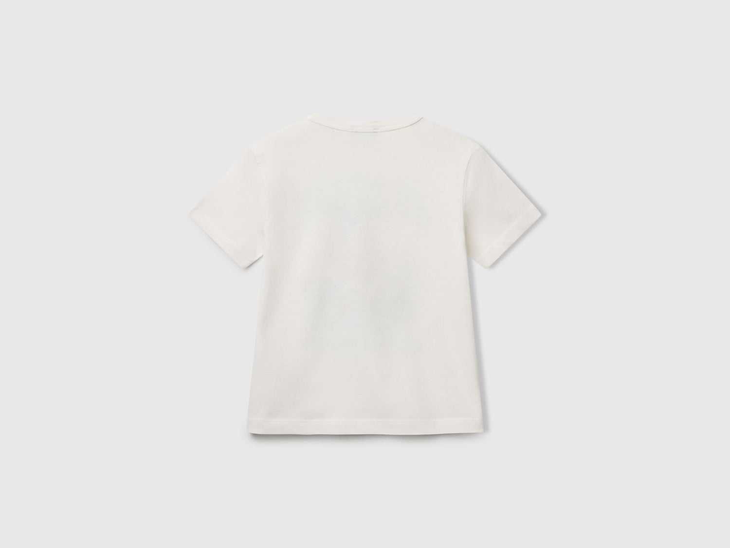 Benetton_T-Shirt in Organic Cotton with Print_3I1XG10JM_074_02