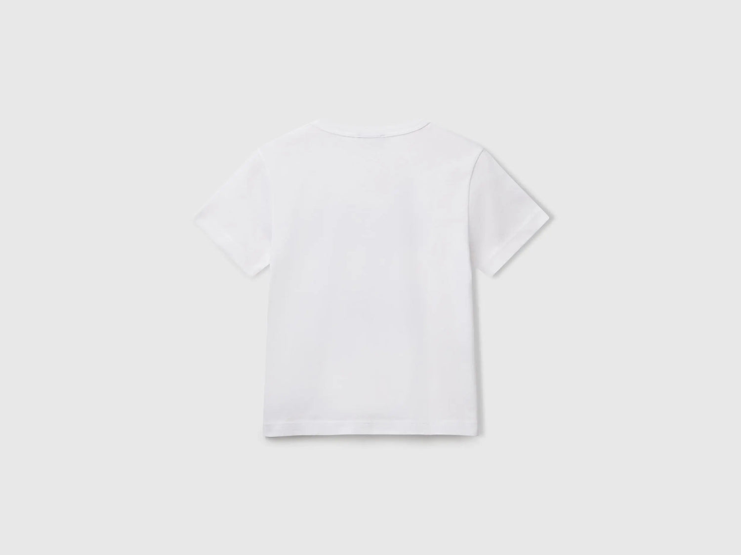 Benetton_T-Shirt in Organic Cotton with Print_3I1XG10JM_101_02
