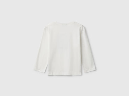 Benetton_Creamy White_T-Shirt with Logo Print_3I1XG10JZ_074_02