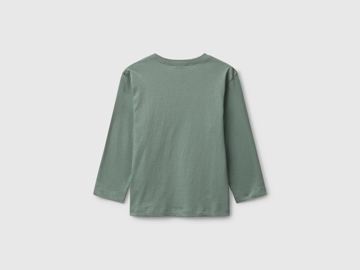 Benetton_Light Green_T-Shirt with Logo Print_3I1XG10JZ_075_02