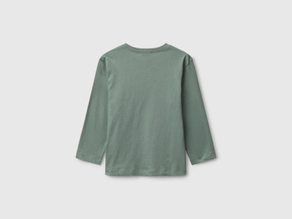 Benetton_Light Green_T-Shirt with Logo Print_3I1XG10JZ_075_02