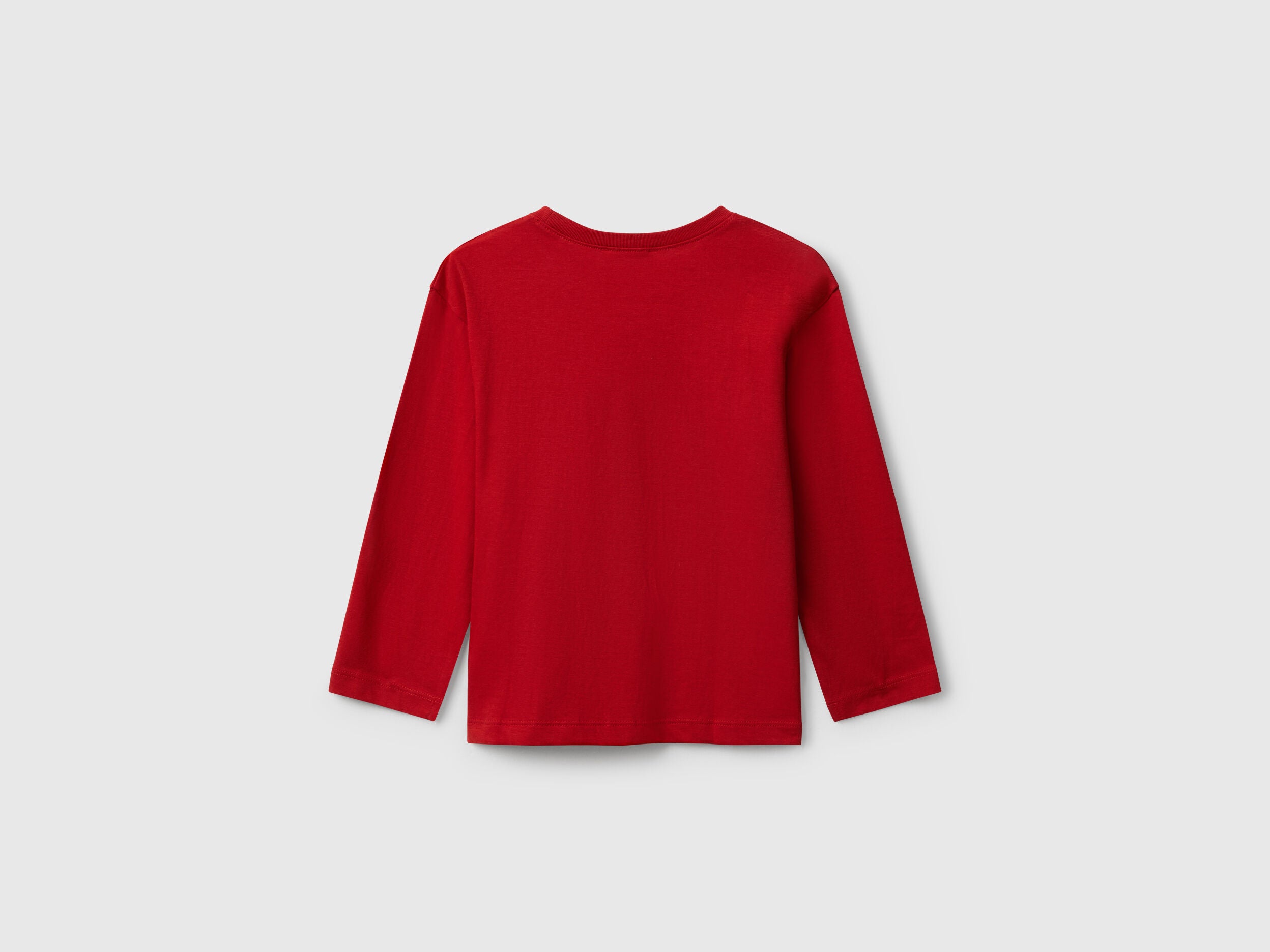Benetton_Red_T-Shirt with Logo Print_3I1XG10JZ_29M_02