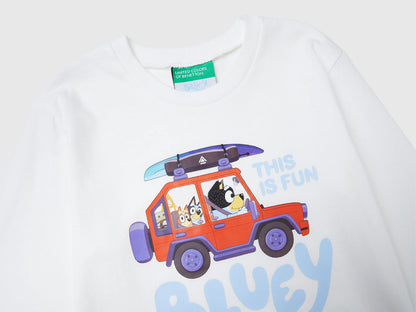 Benetton_Creamy White_T-Shirt with Bluey ©Ludo Studio Print_3I1XG10KH_074_03