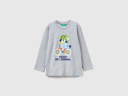 Benetton_Light Gray_T-Shirt with Bluey ©Ludo Studio Print_3I1XG10KH_501_01