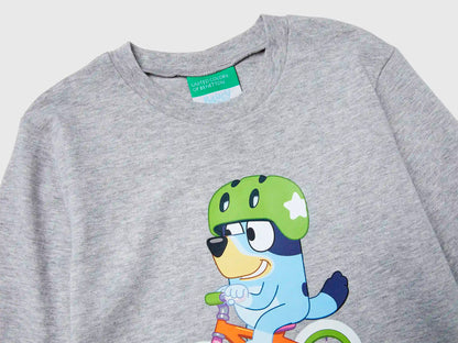 Benetton_Light Gray_T-Shirt with Bluey ©Ludo Studio Print_3I1XG10KH_501_03