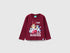 Benetton_Burgundy_T-Shirt with Bluey ©Ludo Studio Print_3I1XG10KI_236_01