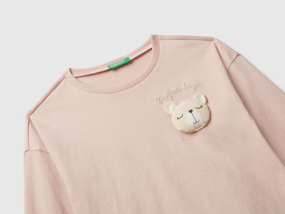 Benetton_Soft Pink_T-Shirt with Applique_3I1XG10KL_12U_03