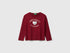 Benetton_Burgundy_T-Shirt with Applique_3I1XG10KL_236_01